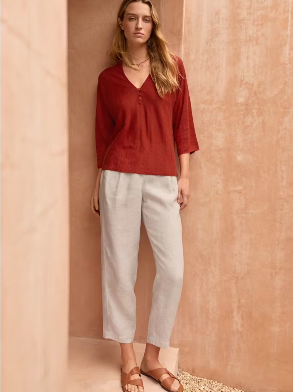 POETRY CROPPED TAPERED TROUSERS IN ICE GREY